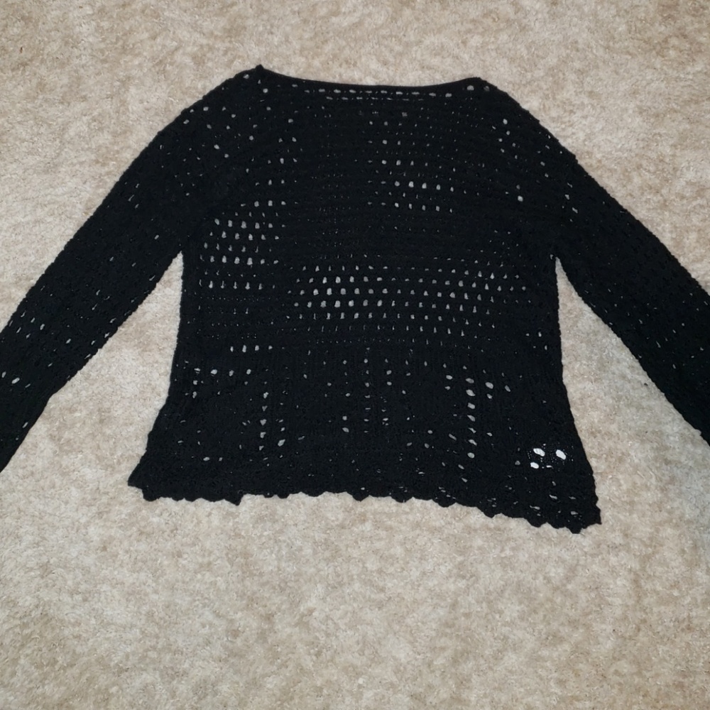Loose Knit Black Sweater